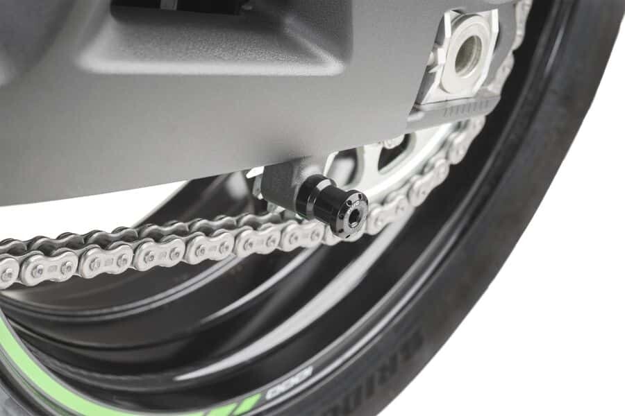 PUIG SWINGARM SPOOLS HI-TECH 10MM BLACK 2/PK