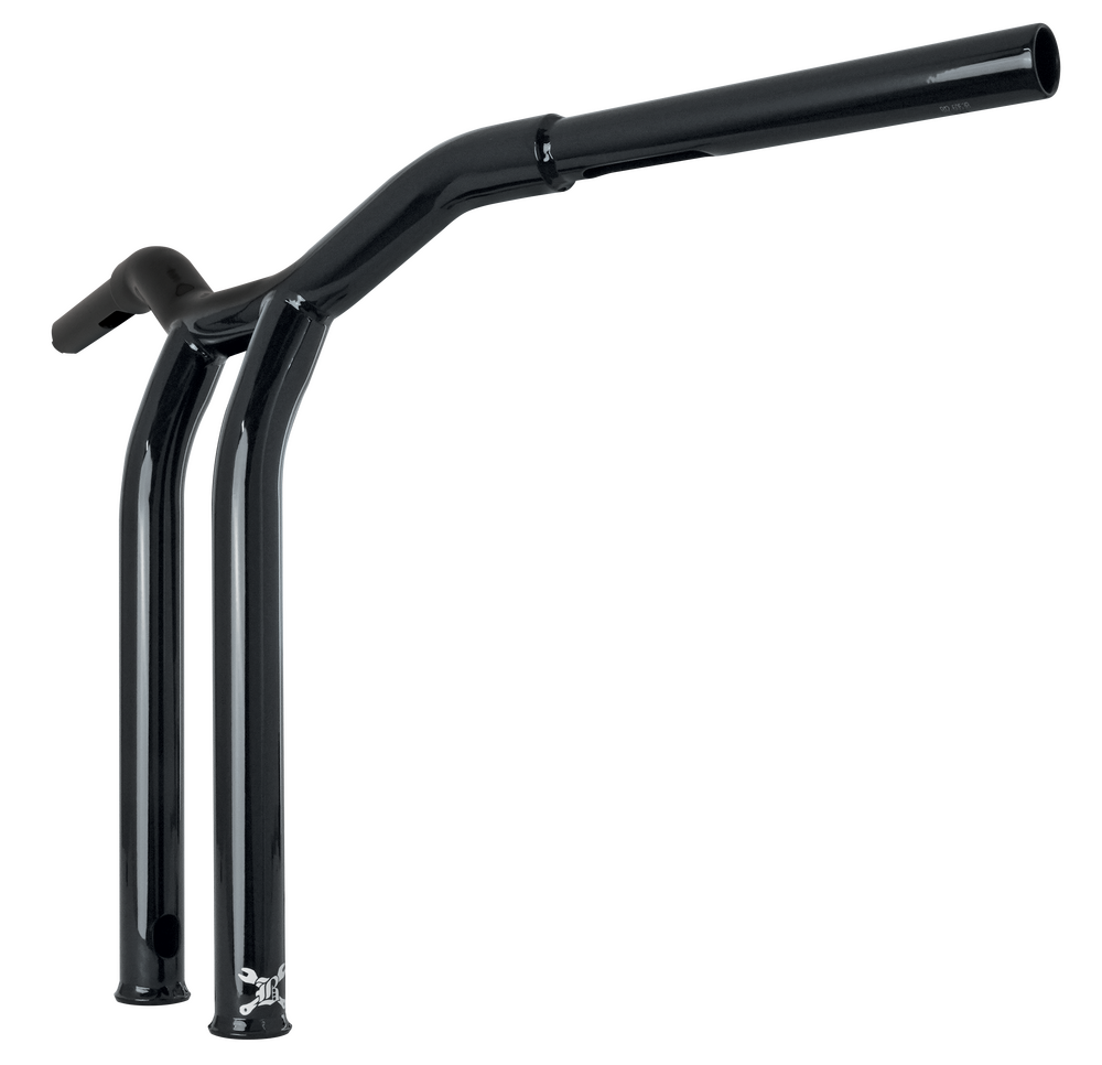 BURLY BRAND DOMINATOR RAKED BAR 14" 1.25" GLOSS BLACK