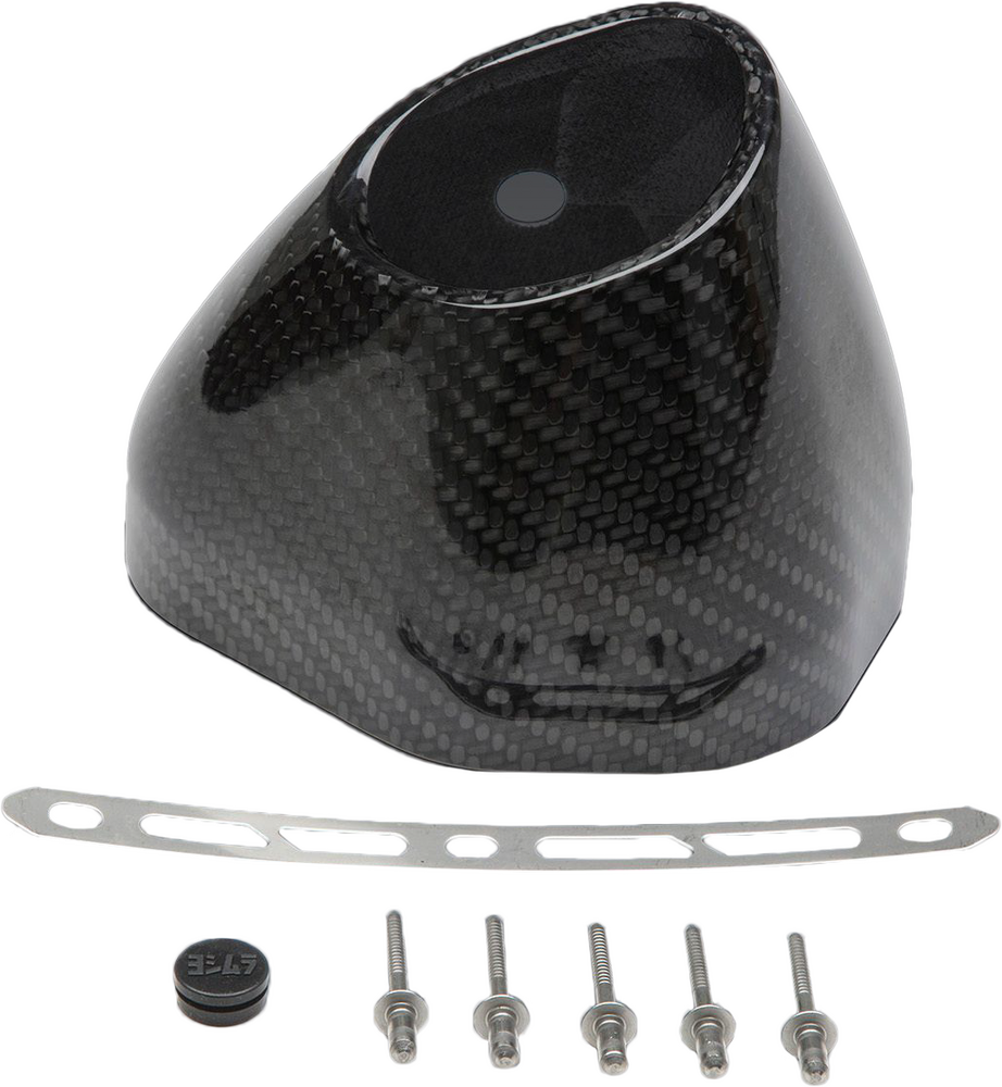 YOSHIMURA END CAP KIT RIGHT SIDE R77 RH CF FLARED