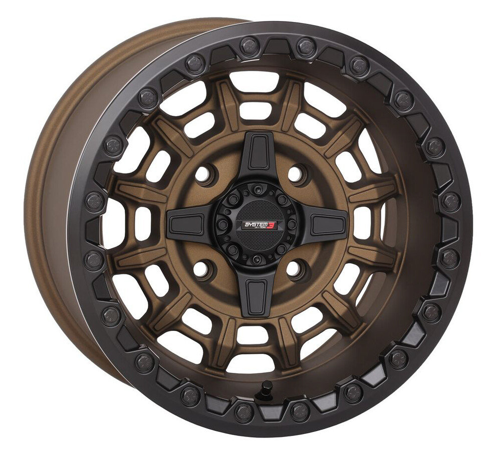 System 3 Sb10 Wheel 15x7 5+2 (+38mm) 4/137 & 4/156 Matte Bronze