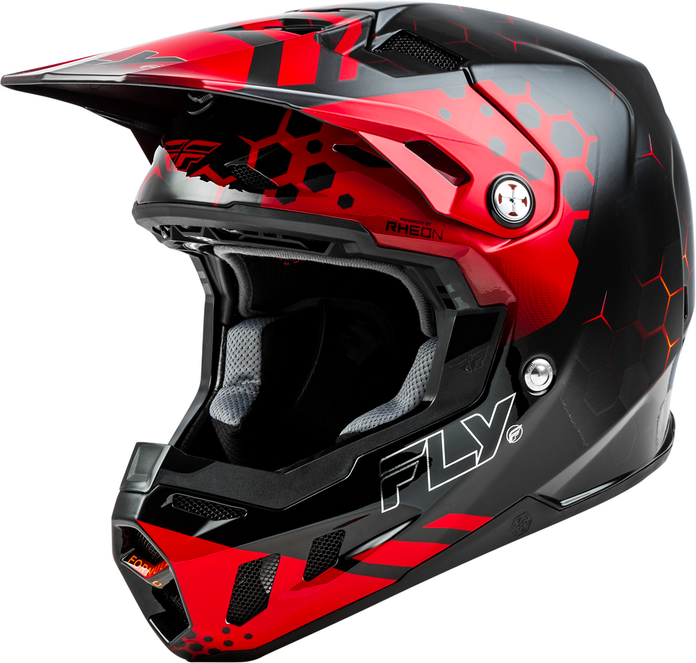Fly Racing Formula CC Tektonic Helmet (2024) — Black/Red/Orange