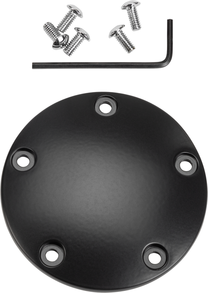 HARDDRIVE POINT COVER SATIN BLACK 99-17 TWIN CAM