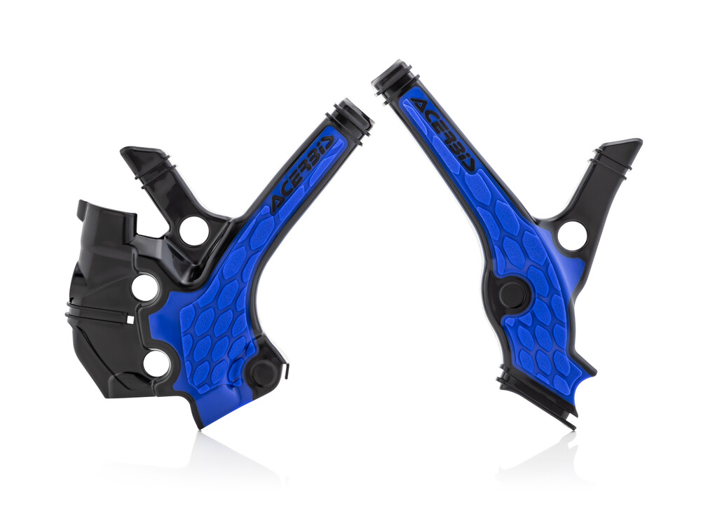 ACERBIS X-GRIP FRAME GUARDS BLACK/BLUE