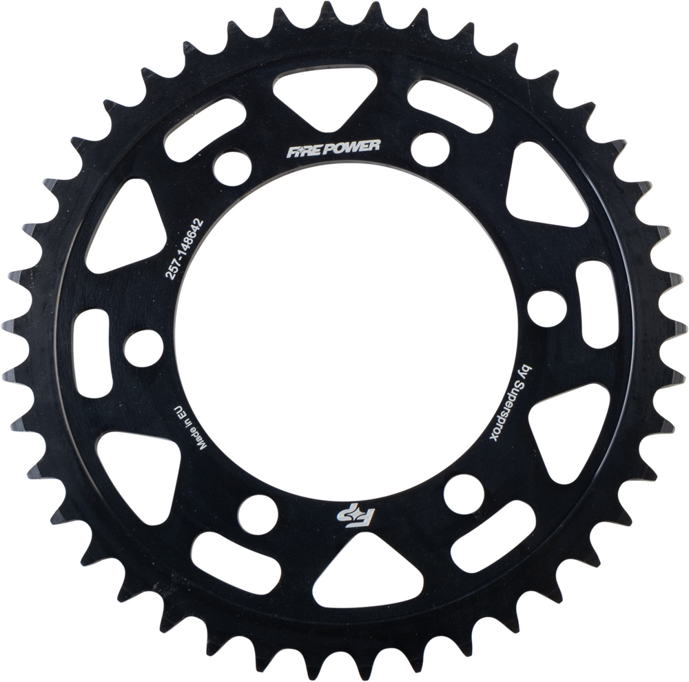 FIRE POWER REAR SPROCKET STEEL 42T BLK