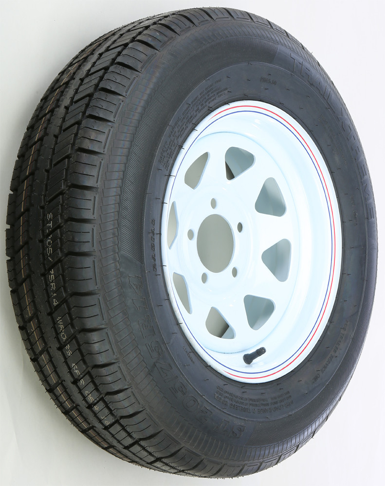 AWC TRAILER TIRE AND WHEEL ASSEMBLY WHITE