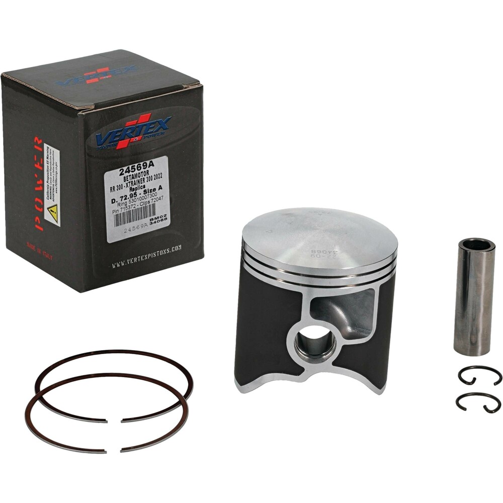 VERTEX PISTON KIT CAST 72.95/STD BETA