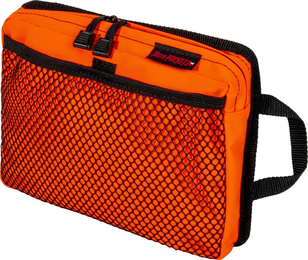 Moto Pockets Top Case Bag High-Vis Orange 11x9x2