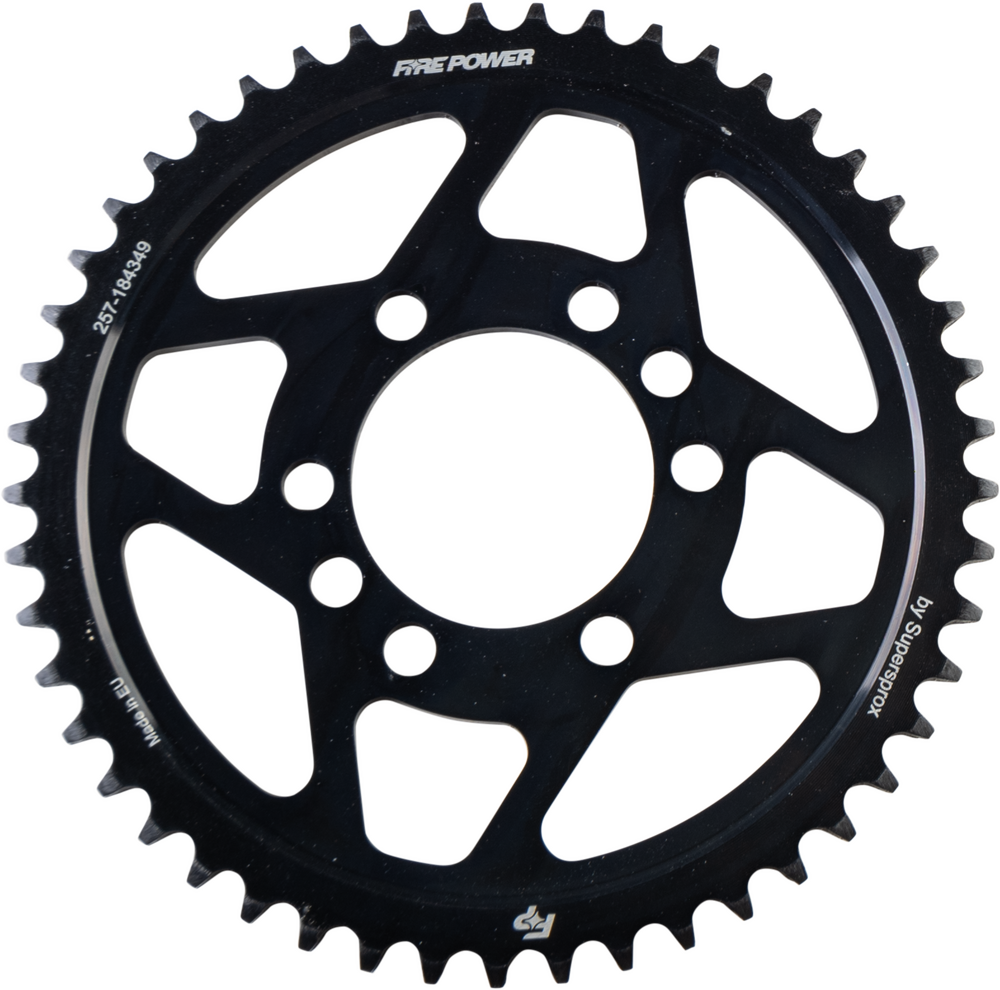 FIRE POWER REAR SPROCKET STEEL 49T BLK