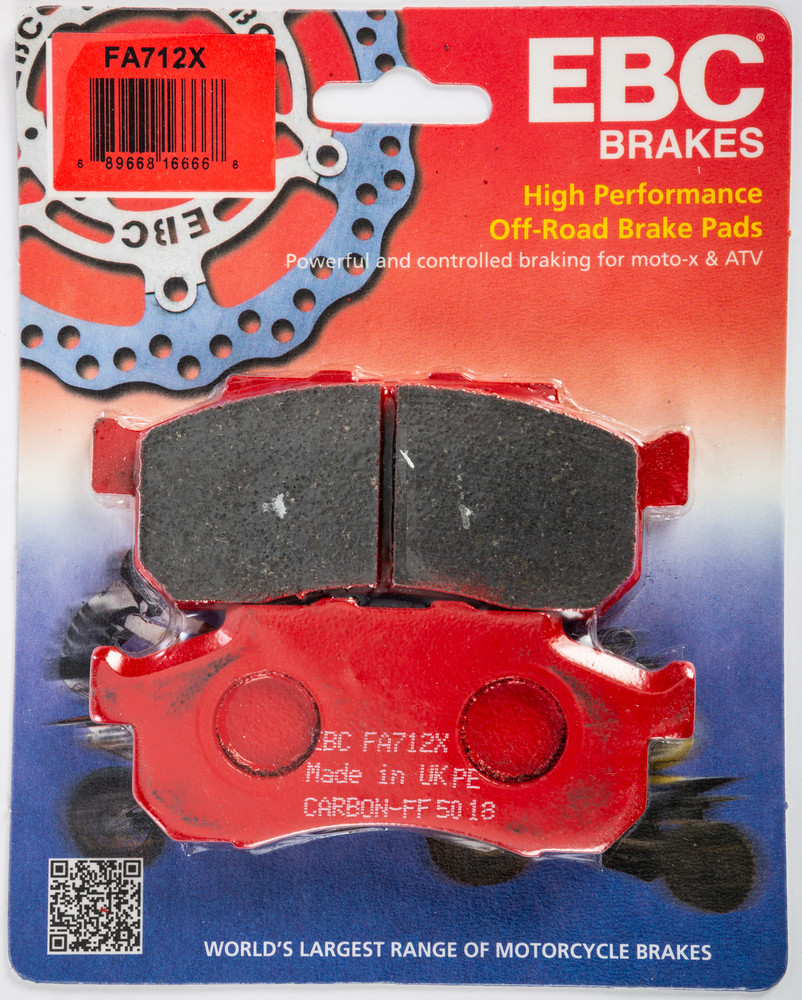 EBC BRAKE PADS FA712X CARBON X SERIES