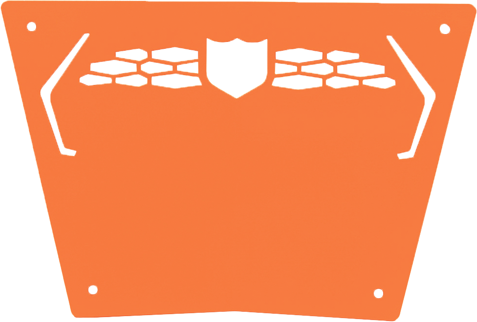 FRONT SPORT BUMPER SKID PLATE ORANGE MADNESS