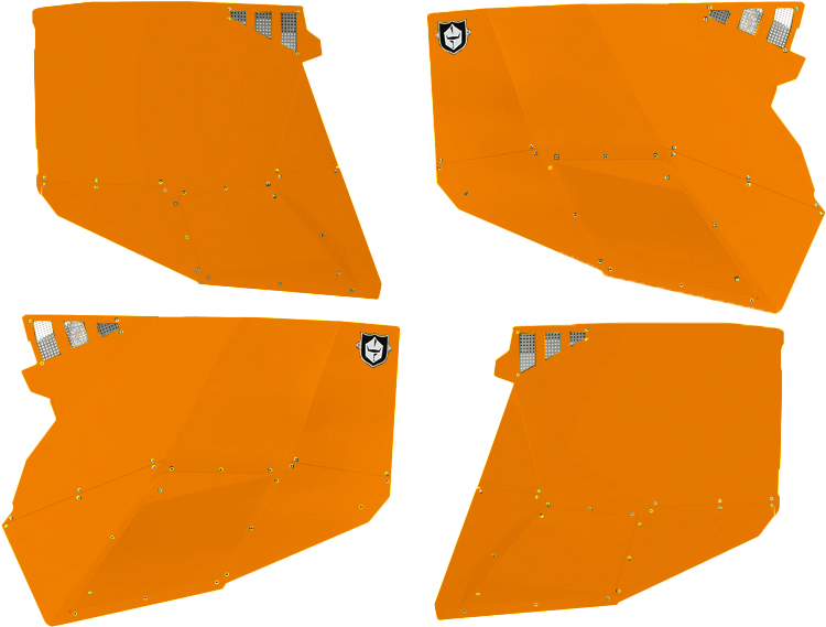 STEALTH DOOR ALLUMINUM SKINS ORANGE MADNESS POL
