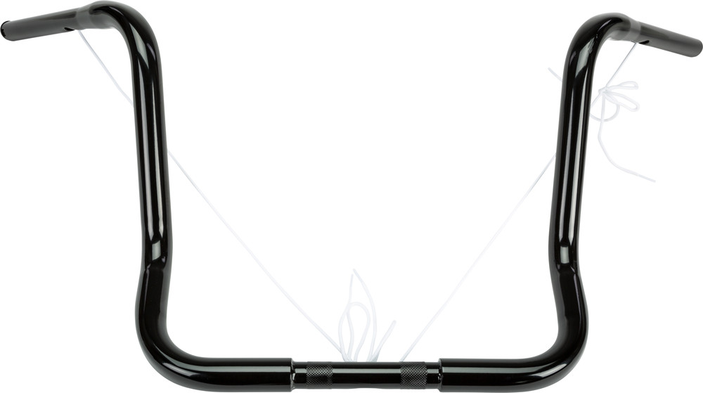 HARDDRIVE 1.25" BAGGER APE-HANGER 16" GLOSS BLACK TBW