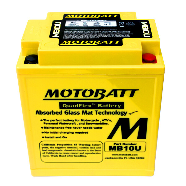 MOTOBATT BATTERY MB10U SEALED FACTORY ACTIVATED