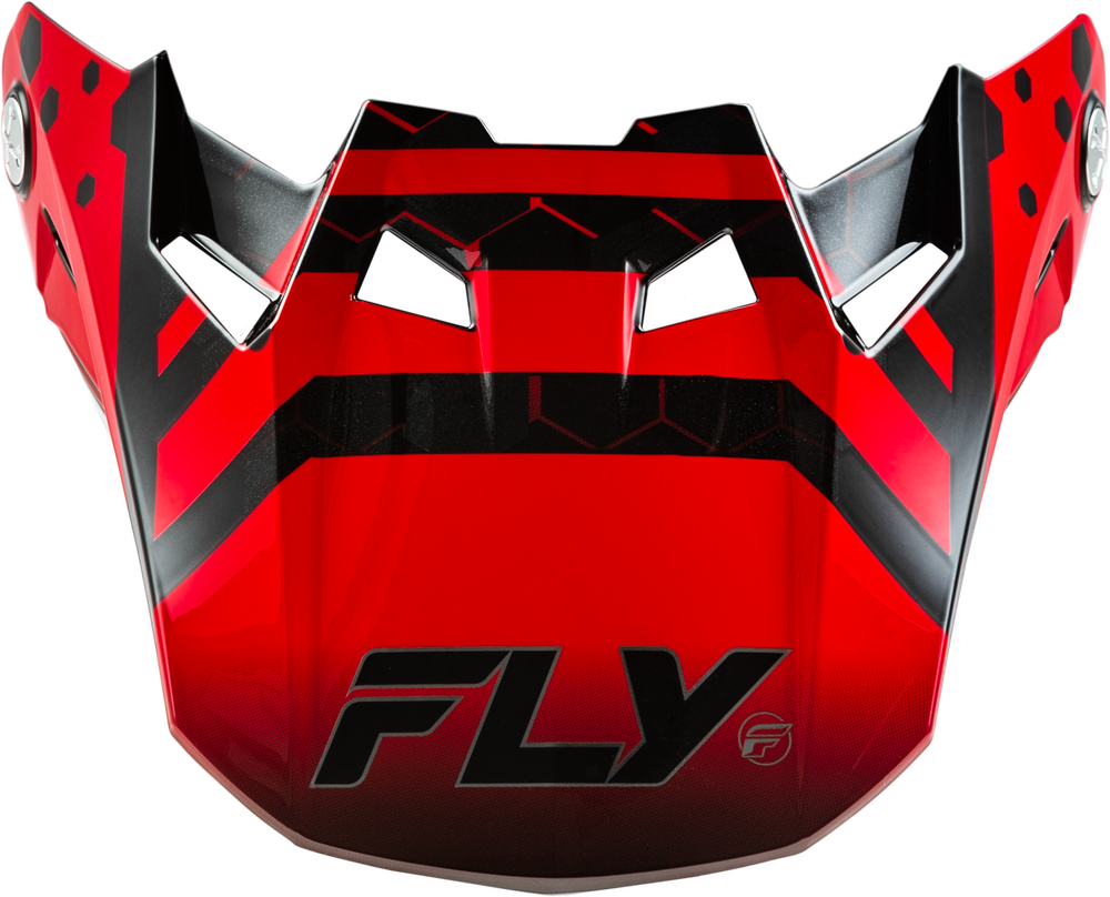 Fly Racing Formula CC Tektonic Visor (2024) — Black/Red/Orange