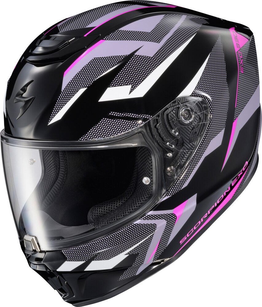 Scorpion EXO 2026 EXO R330 Full Face Helmet — Black/Pink/Purple