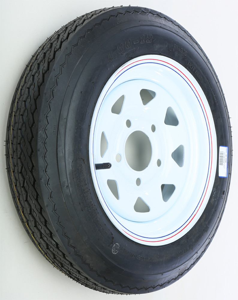 AWC TRAILER TIRE AND WHEEL ASSEMBLY WHITE