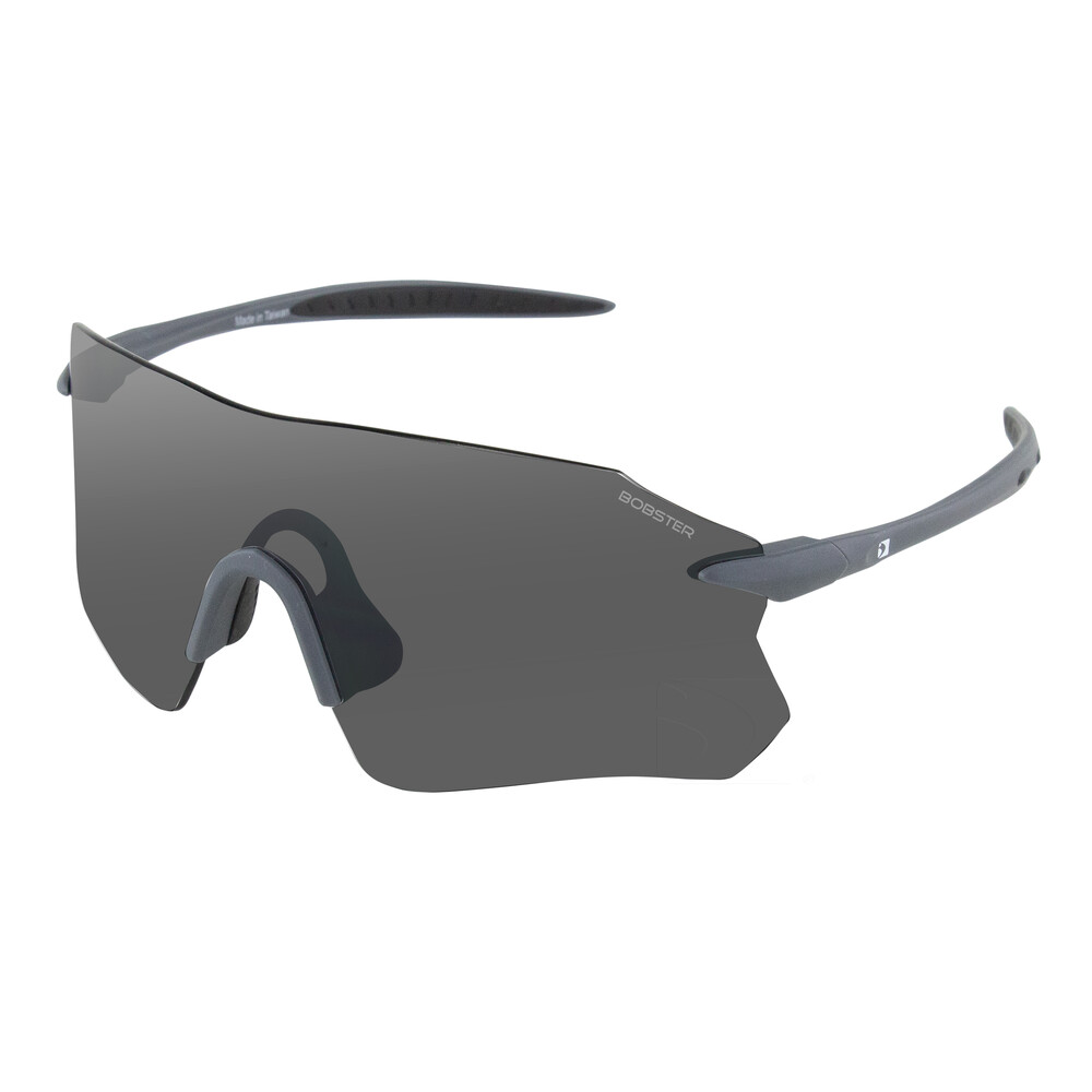 BOBSTER AERO CYCLING SUNGLASS MATTE GRAY SMOKE SILVER MIRROR