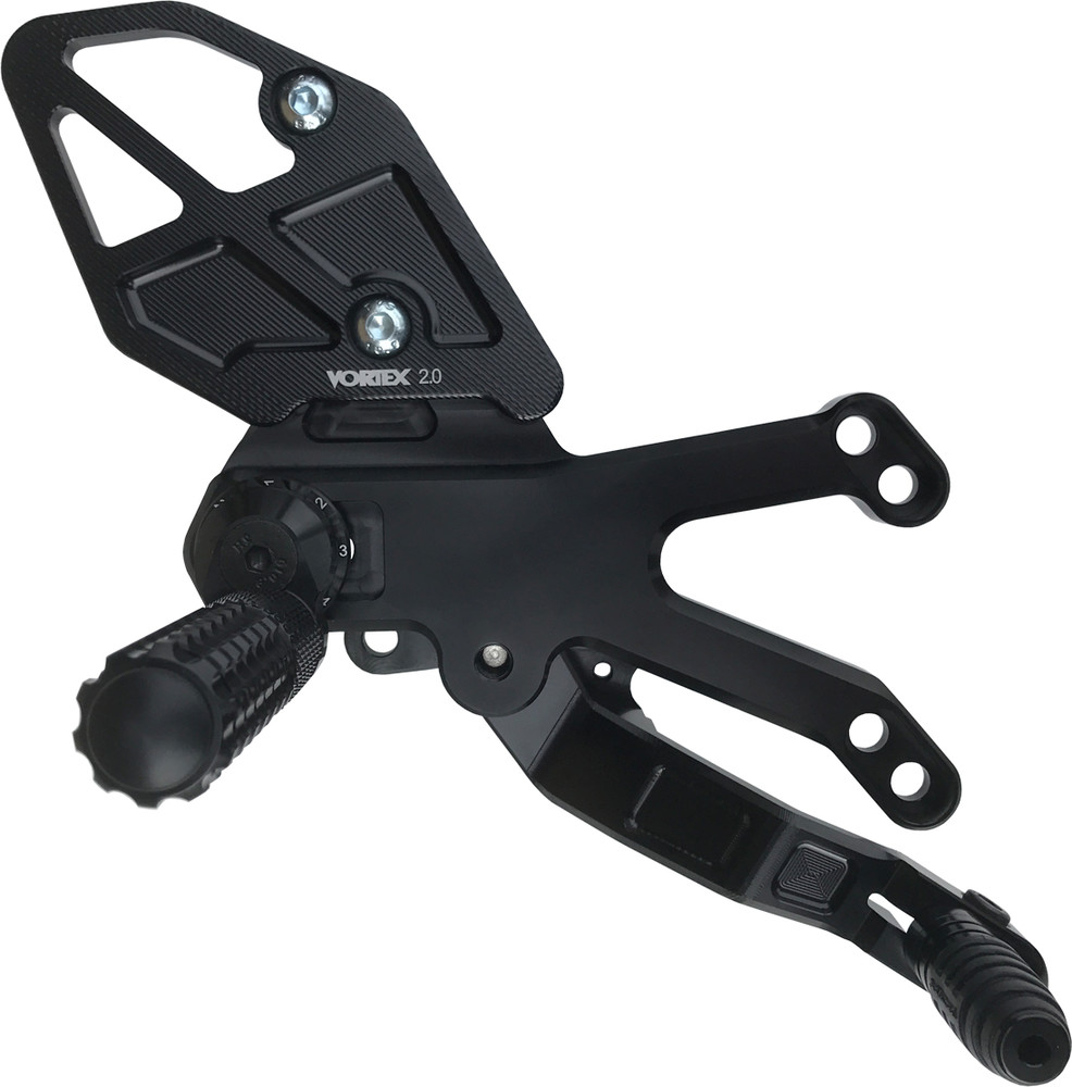 VORTEX REAR SET COMPLETE BLK YAM