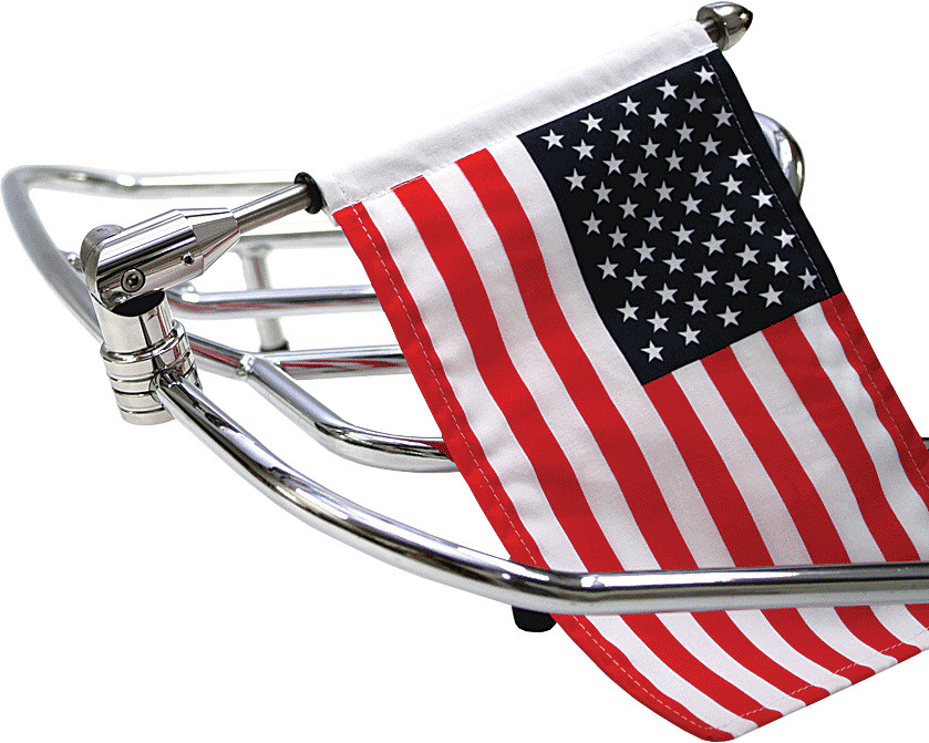 USA 6X9 FLAG W/FOLDING MOUNT FOR 1/2" ROUND BAR