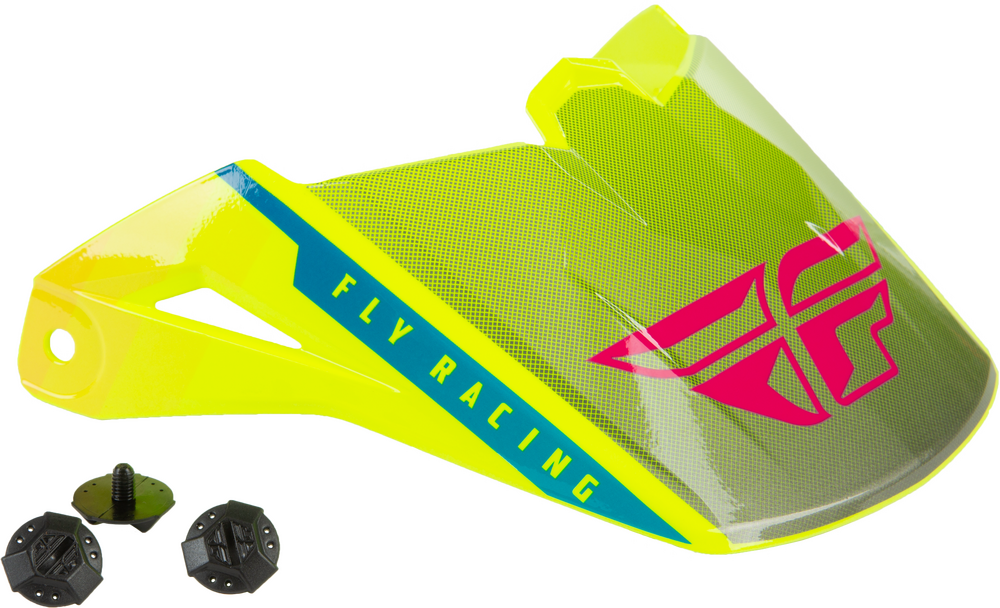 KINETIC DRIFT HELMET VISOR BLUE/HI-VIS/CHARCOAL