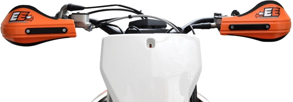 ENDURO ENGINEERING COMPOSITE MNT ROOST DEFLECTORS ORANGE W/MOUNTING HARDWARE
