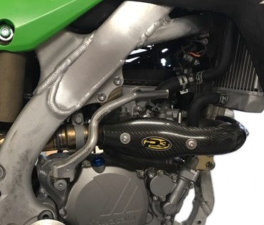 P3 Heat Shield Carbon STK Pipe Kawasaki