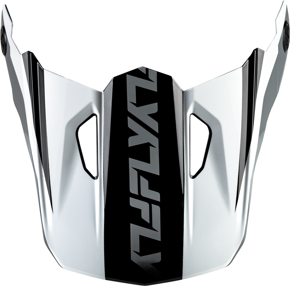 Fly Racing Kinetic Crest Visor (2026) — Black/White/Grey