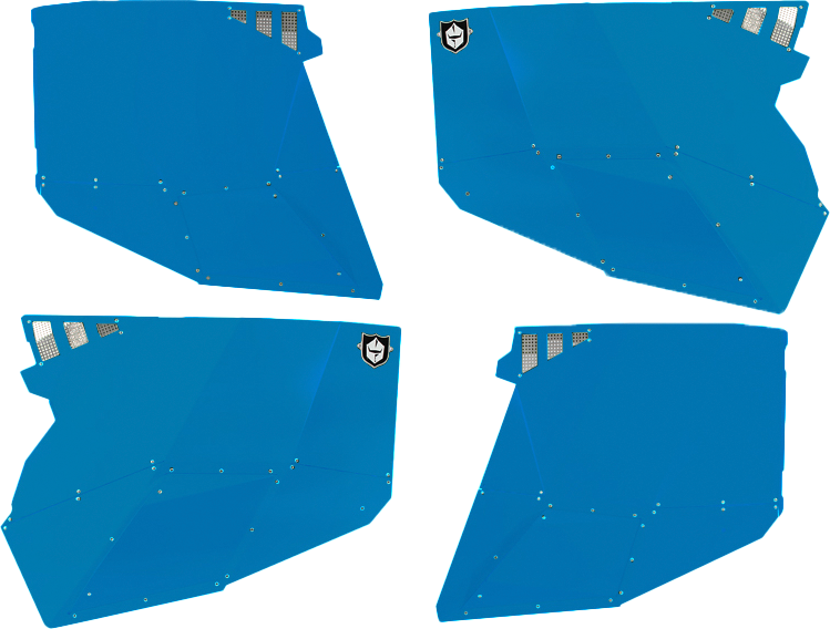 STEALTH DOOR ALLUMINUM SKINS VOODOO BLUE POL