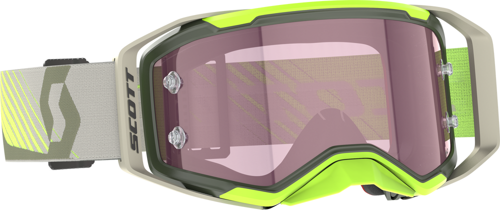 Scott Prospect 2.0 AMP Goggle — Kaki Green/Neon Yellow