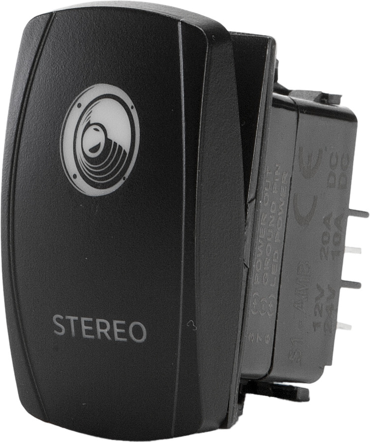 FLIP STEREO ACCESSORY SWITCH PRO SERIES BACKLIT