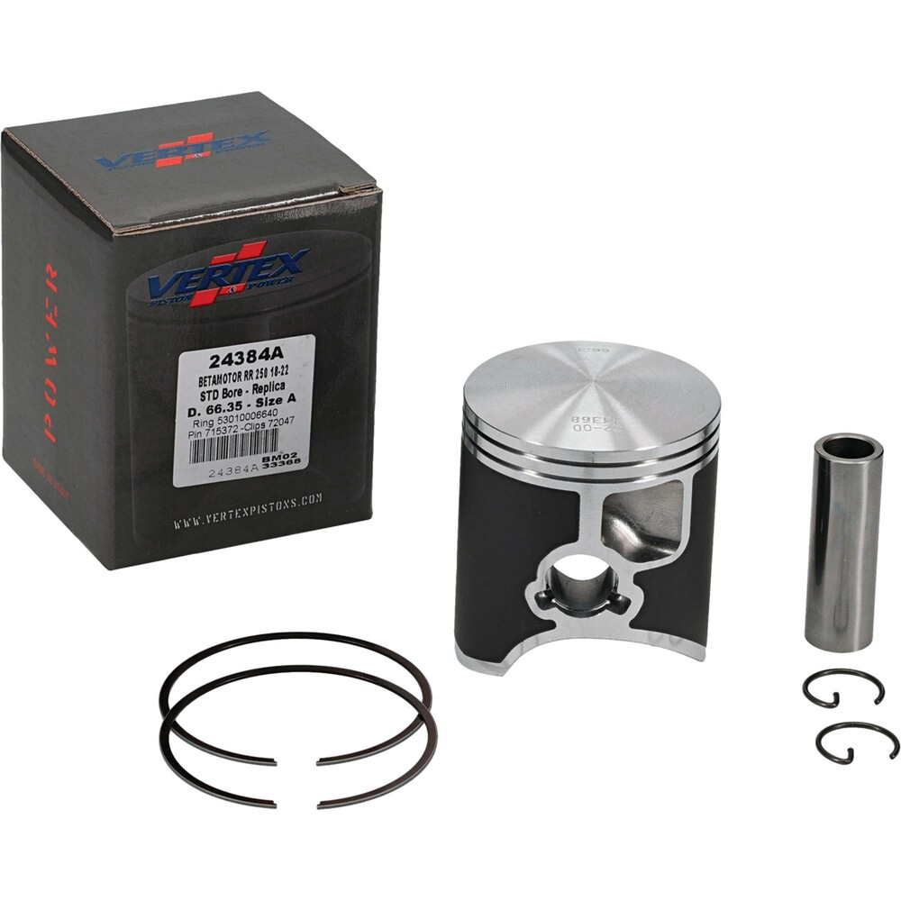 VERTEX PISTON KIT CAST 66.35/STD BETA