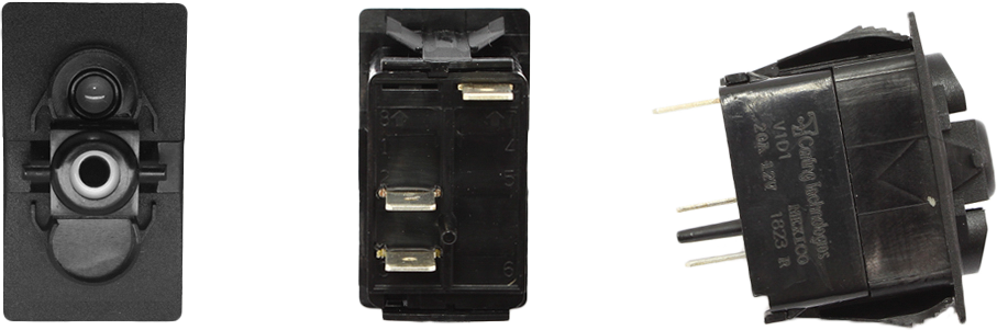 XTC Power Products SPST Carling Rocker Switch with Incandescent Backlight