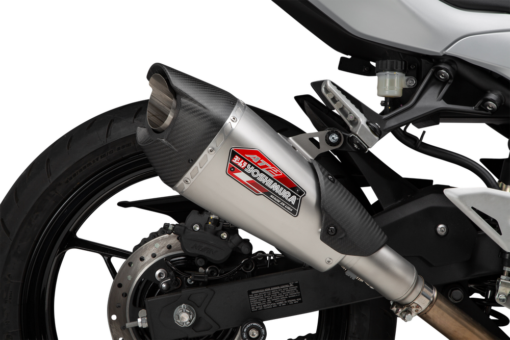 Yoshimura AT2 Slip-On Exhaust Kawasaki Ninja 400 / 500 / Z400 / Z500 2018-2025
