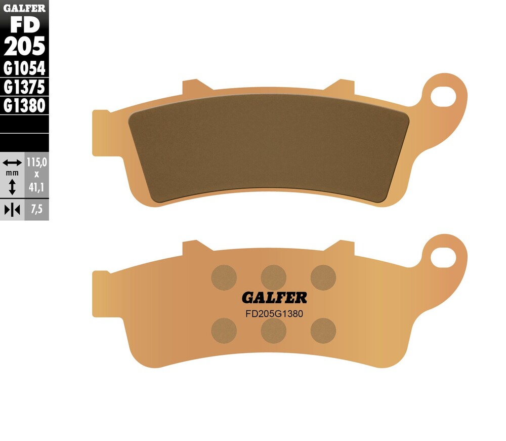 Galfer HH Sintered Front Brake Pads FD205G1380