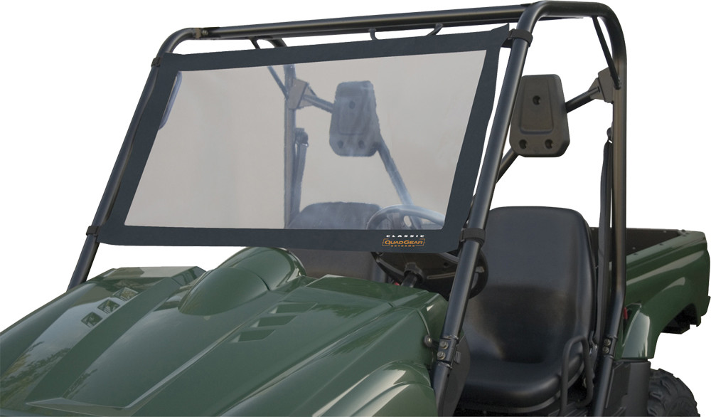CLASSIC ACC. UTV WINDSHIELD KAW/POL BLACK