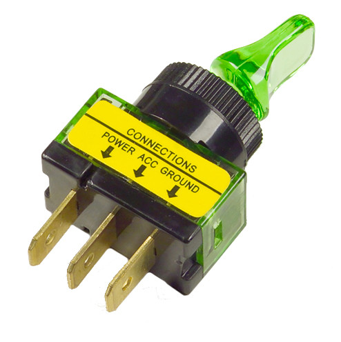 GROTE TOGGLE SWITCH GREEN 20 AMP