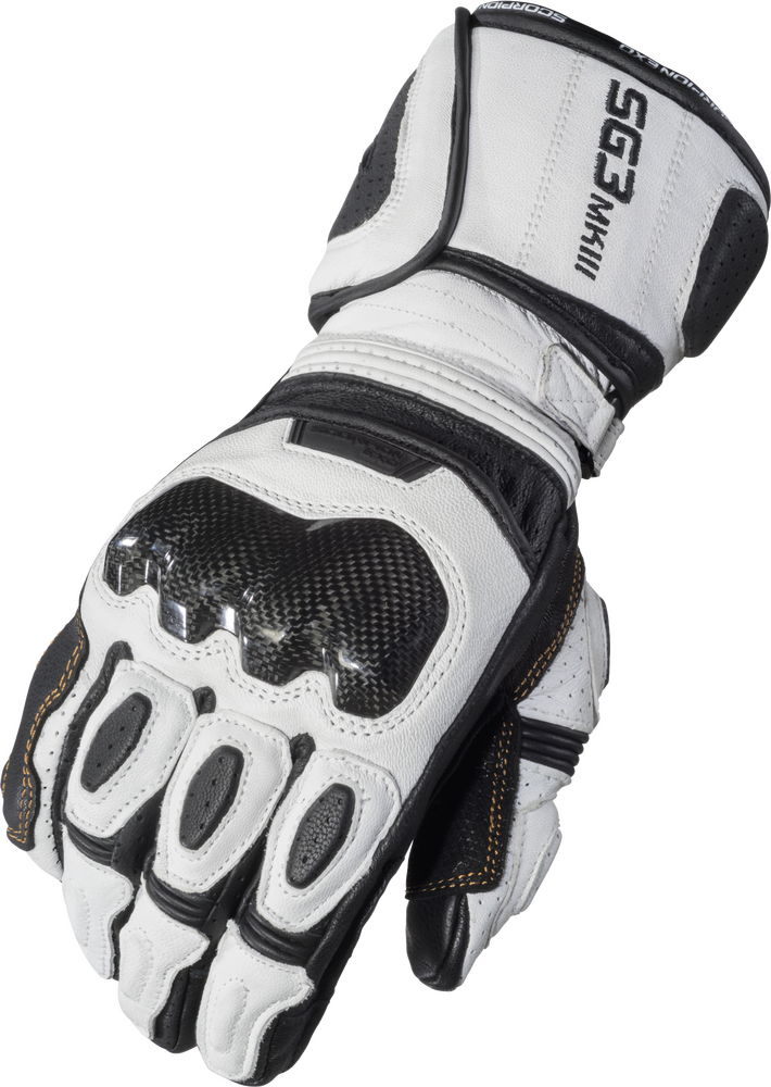 Scorpion EXO SG3 MK III Gloves — White/Black