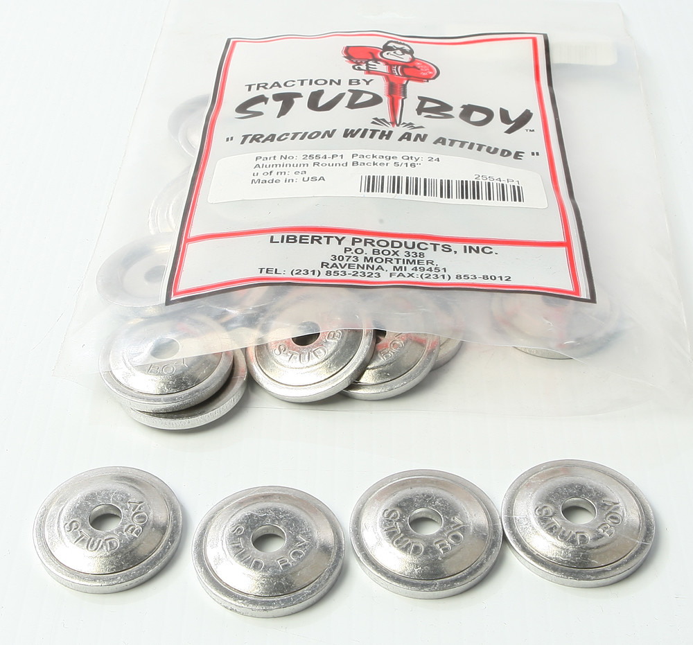 STUD BOY POWER PLATE ROUND BACKERS 24/PK