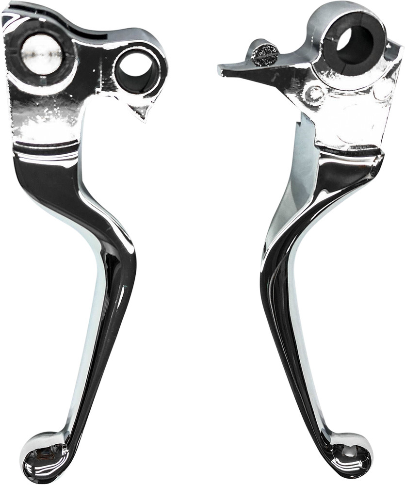 HARDDRIVE SMOOTH LEVER SET CHROME BT 07-UP EXCEPT FLT 08-UP