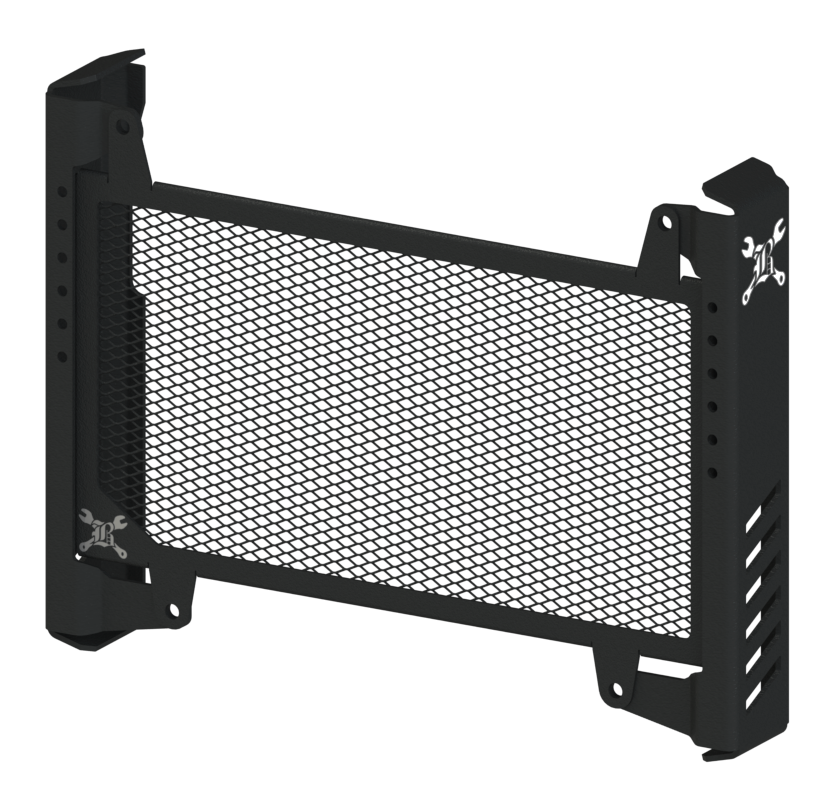 BURLY BRAND SLASH CUT RADIATOR CVR BLACK