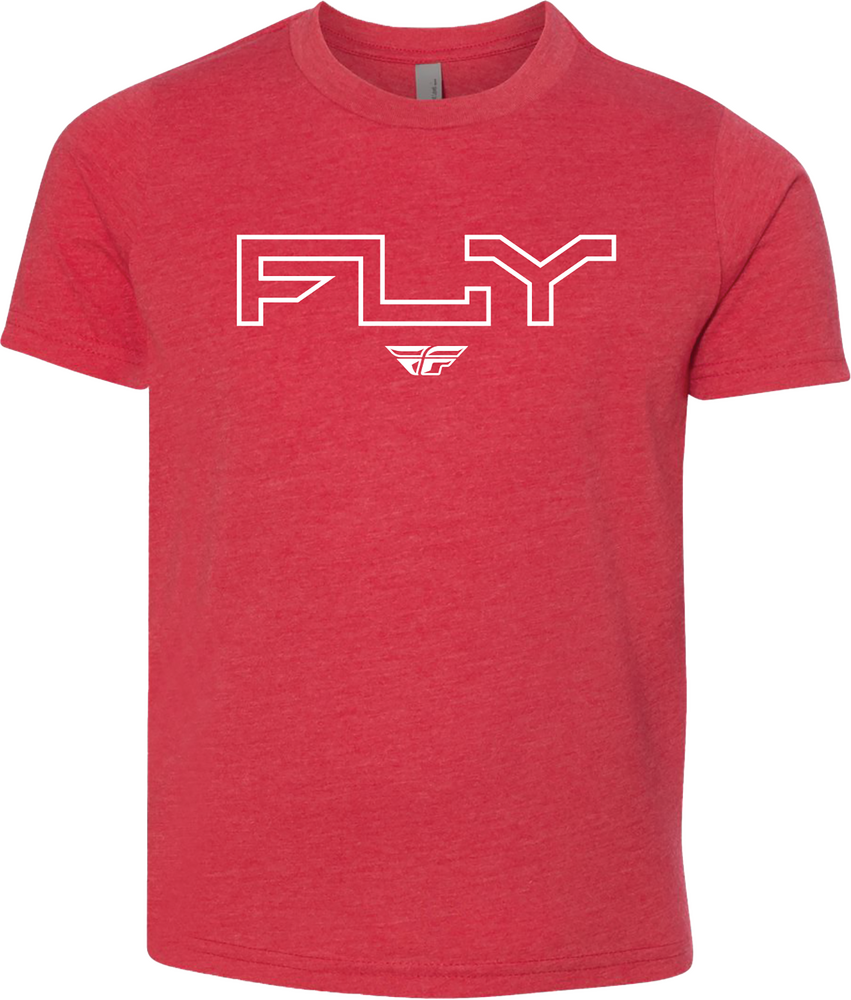 Fly Racing (Youth) Edge Tee (2024) — Red