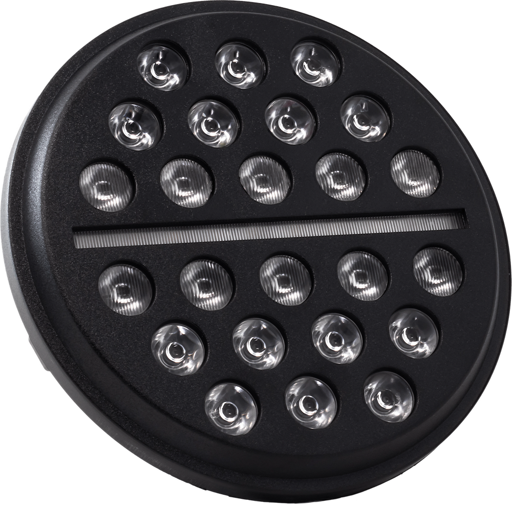 Letric Lighting Co. 7" LED Buck-Shot Mini-Multi Headlamp For Harley 1994-2025