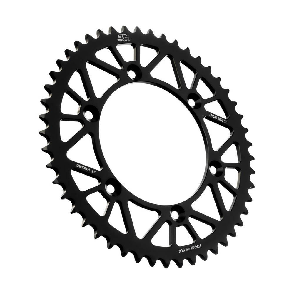 Jt Rear Racelite Sprocket Alum 49t-520 Blk Hon/Yam