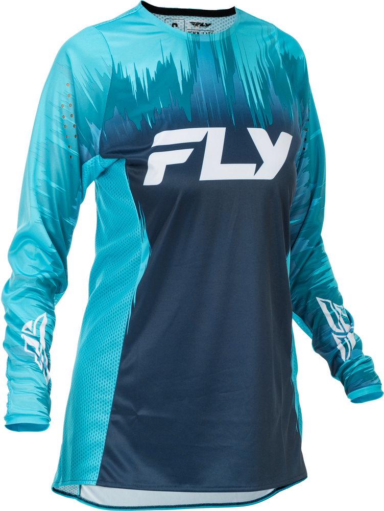 Fly Racing 2026 Women's Lite Jersey — Aqua/Navy/White