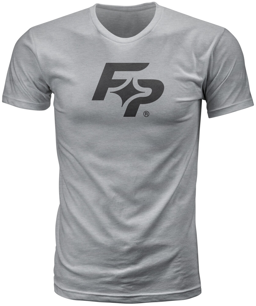 Fire Power Logo Tee — Grey Heather
