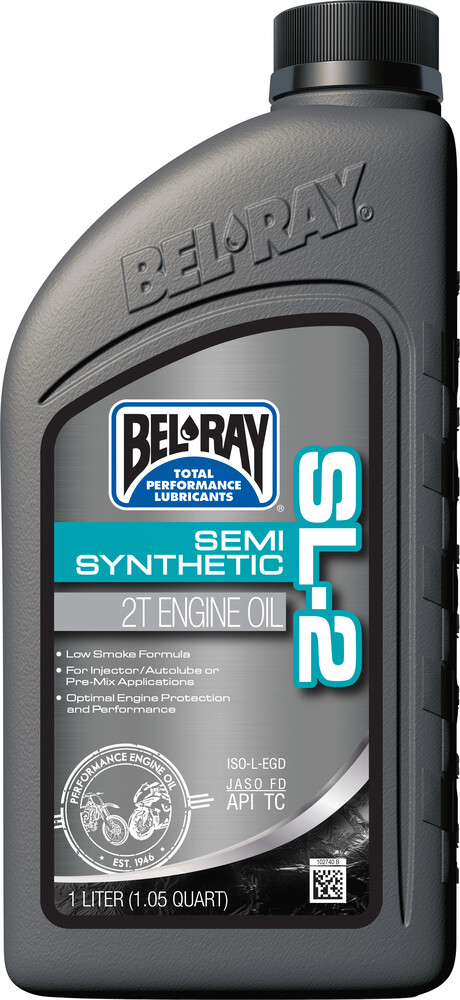 Bel-Ray Sl-2 Semi-Syn Engine Oil 2t 1l (12/Case Sold Ea)