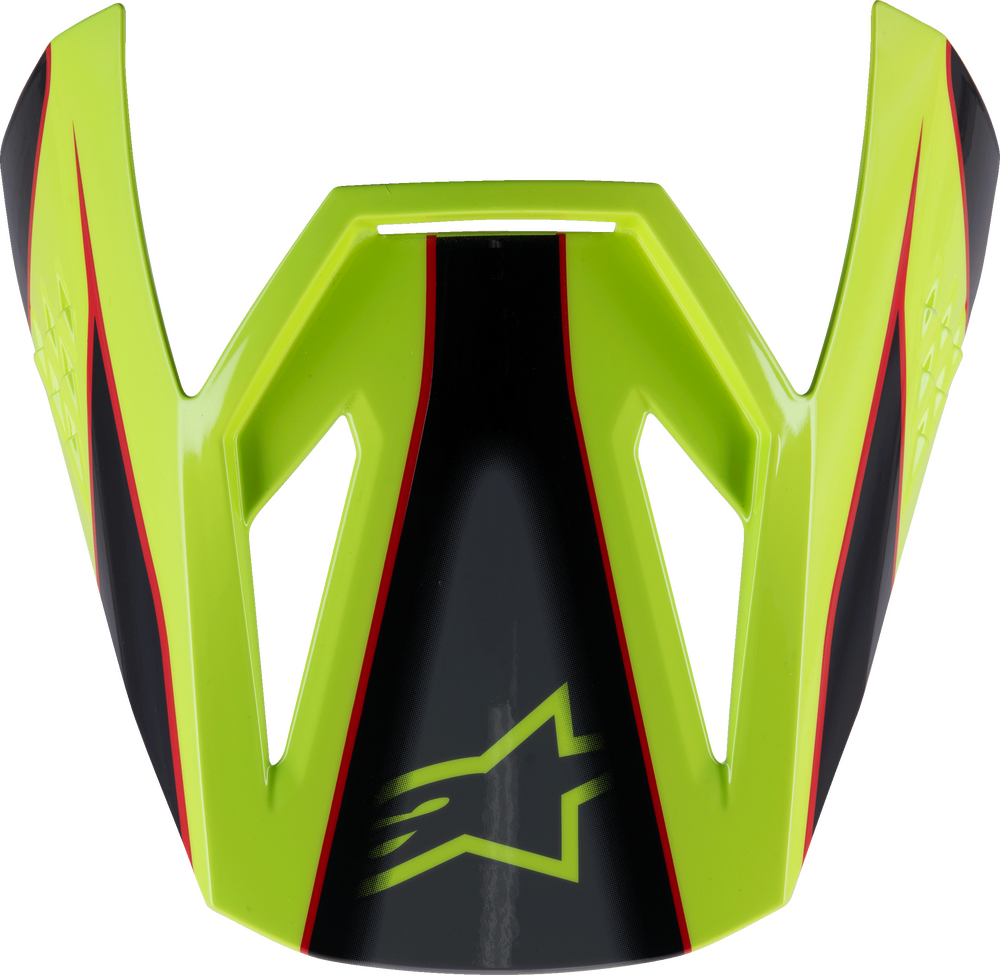 Alpinestars SM3 Youth Fray Visor — Red/Yellow Fluo/Black