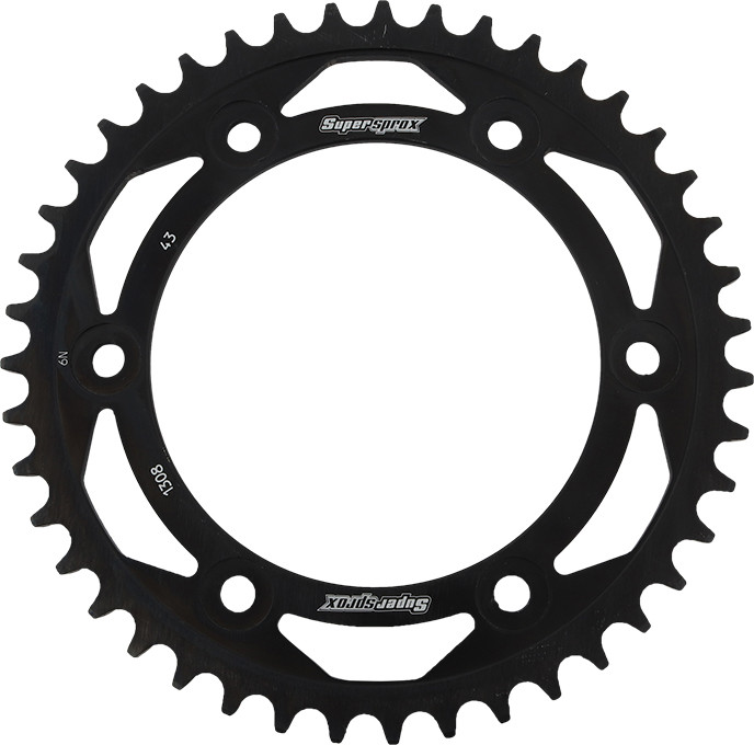 REAR SPROCKET STEEL 43T-520 BLK HON