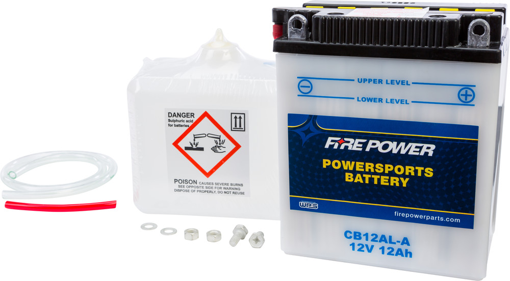 FIRE POWER BATTERY W/ACID CB12AL-A 12V HEAVY DUTY