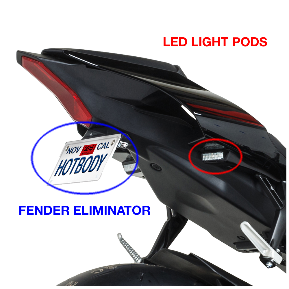 PLATE BRACKET GLOSS BLACK